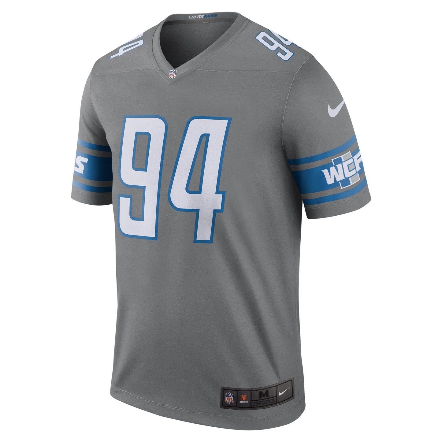 Detroit Lions Ziggy Ansah Steel Legend NFL jersey front view
