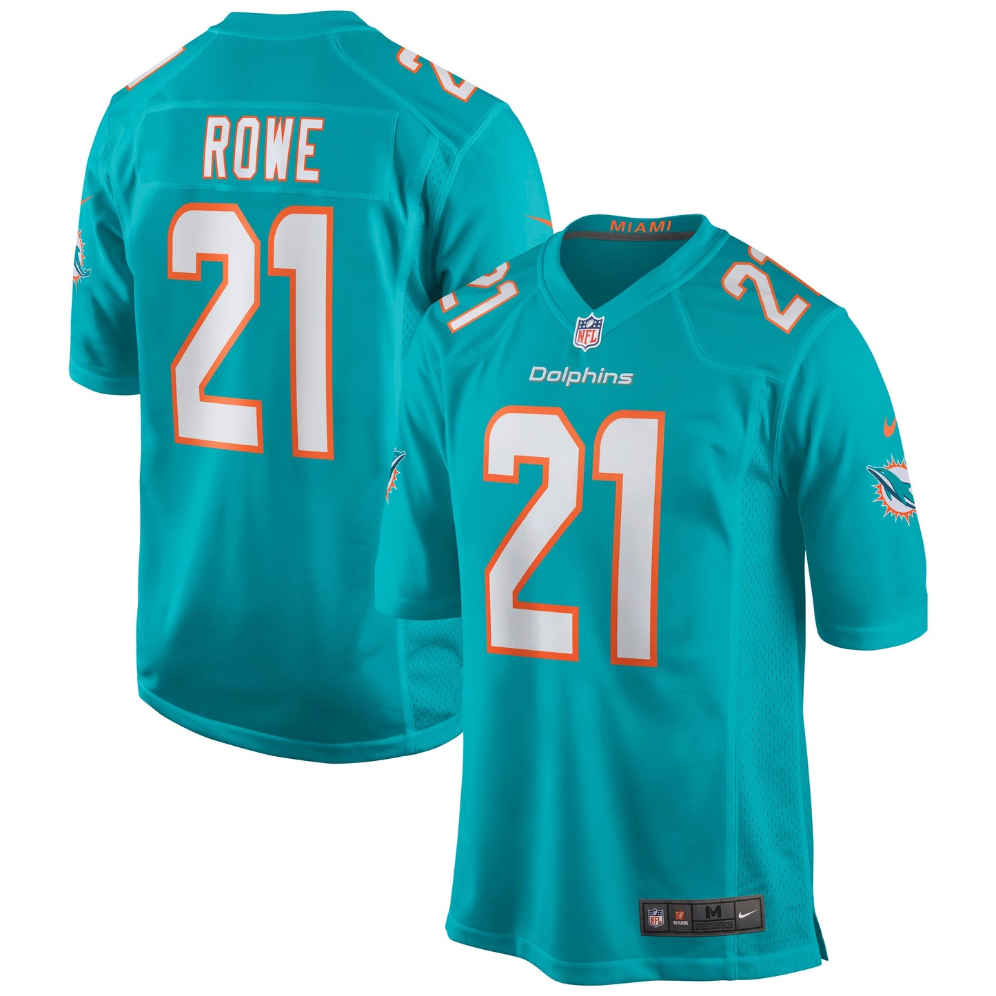 Miami Dolphins Eric Rowe NFL jersey front view