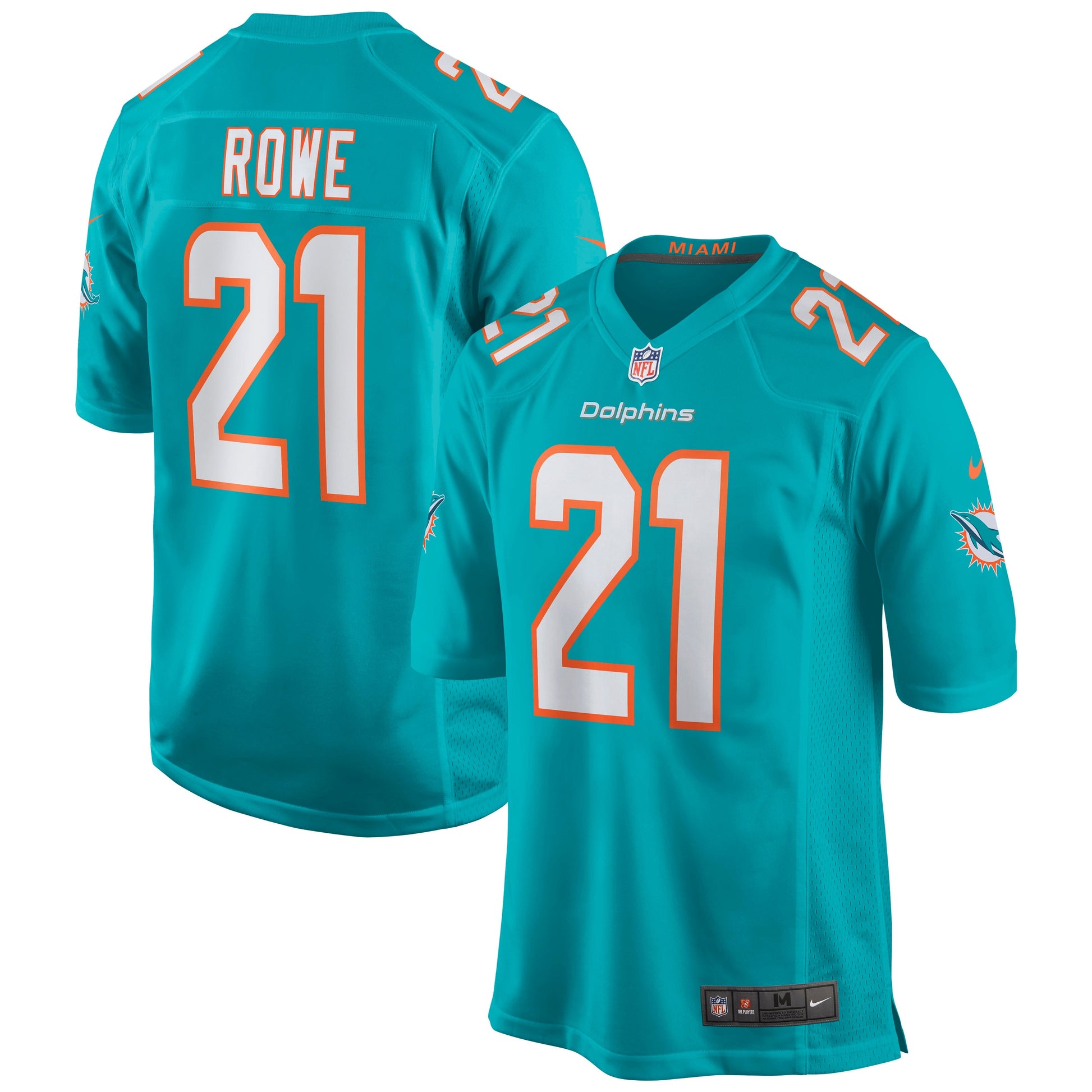 Miami Dolphins Eric Rowe NFL jersey front view