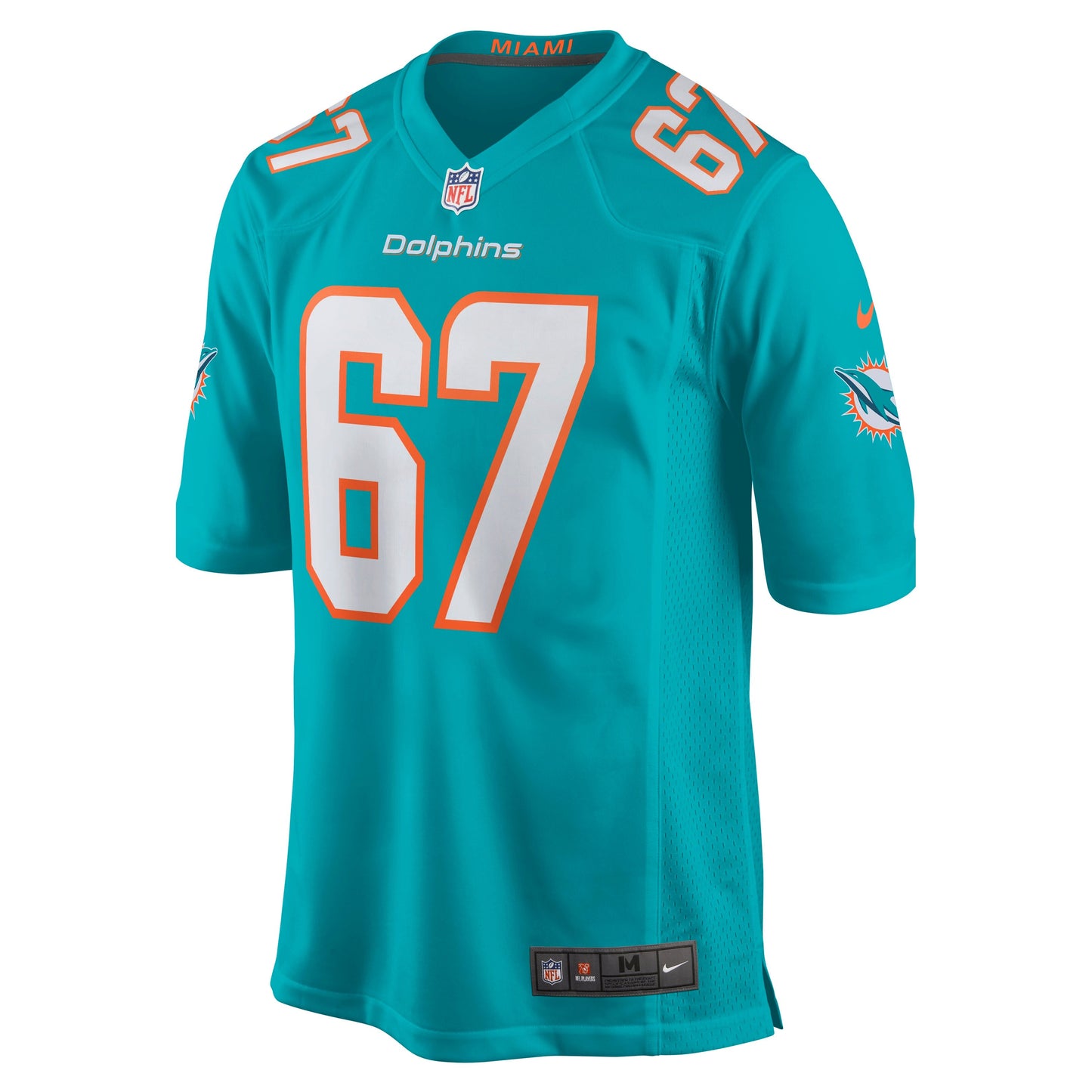 Miami Dolphins Ted Karras NFL jersey front view