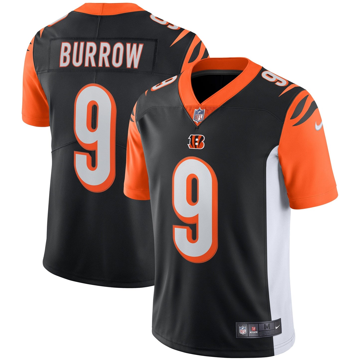 Cincinnati Bengals Joe Burrow NFL jersey front view