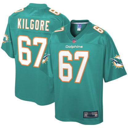 Miami Dolphins Daniel Kilgore Big Tall NFL jersey front view