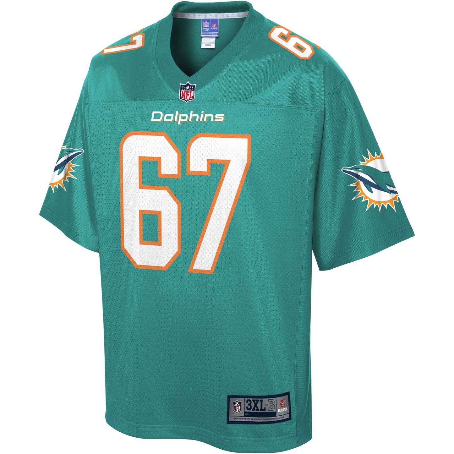 Miami Dolphins Daniel Kilgore Big Tall NFL jersey front view