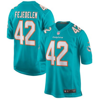 Miami Dolphins Clayton Fejedelem NFL jersey front view