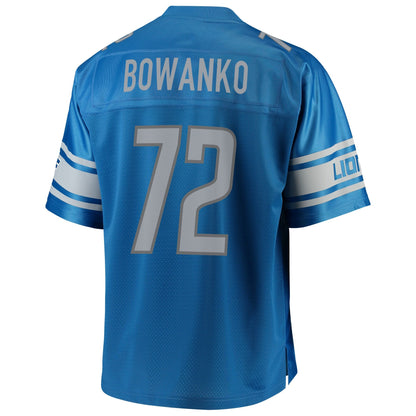 Detroit Lions Luke Bowanko Big Tall NFL jersey front view