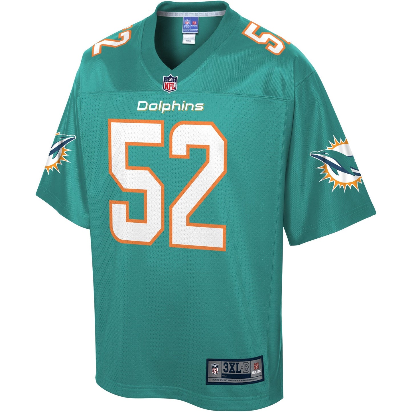 Miami Dolphins Raekwon Mcmillan Big Tall NFL jersey front view