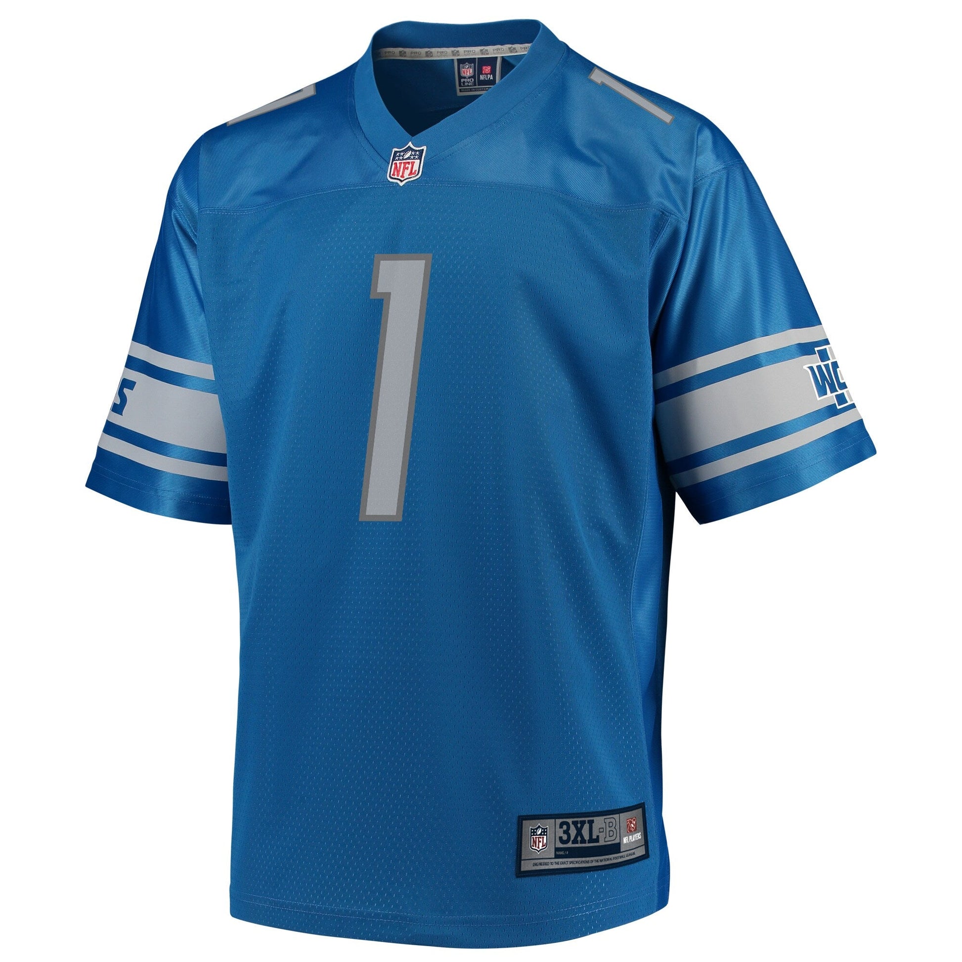 Detroit Lions Kyle Sloter Big Tall NFL jersey front view