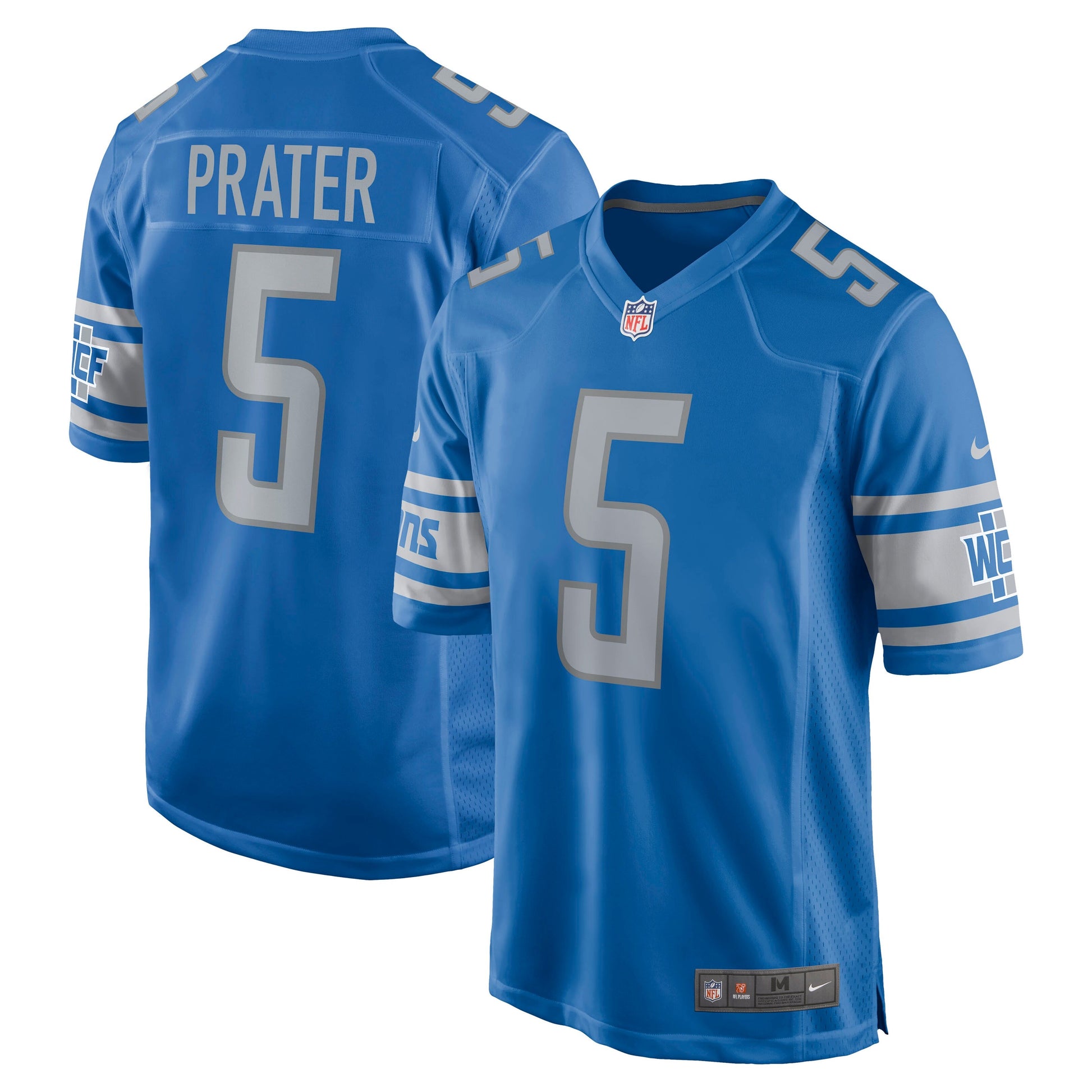 Detroit Lions Matt Prater NFL jersey front view