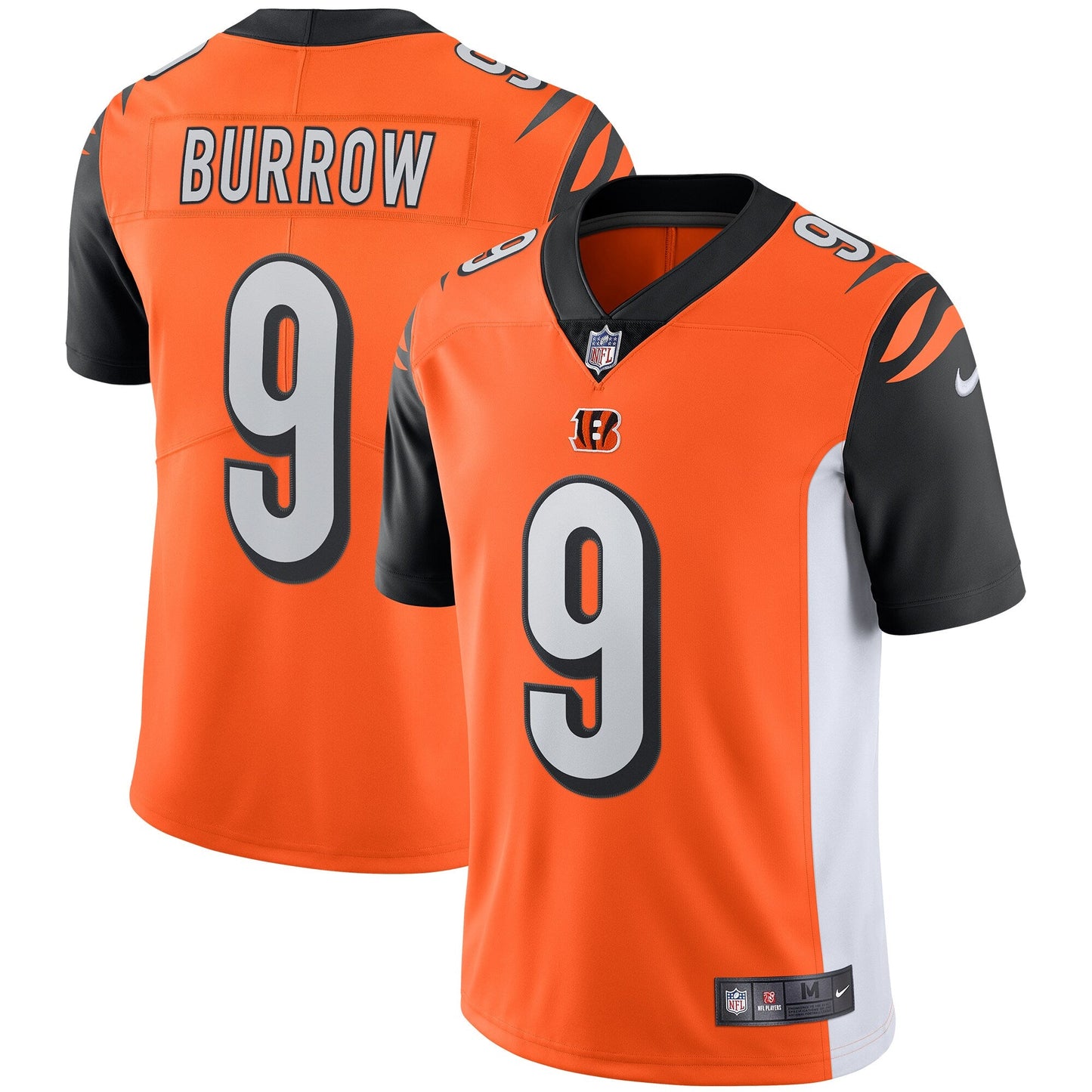 Cincinnati Bengals Joe Burrow NFL jersey front view