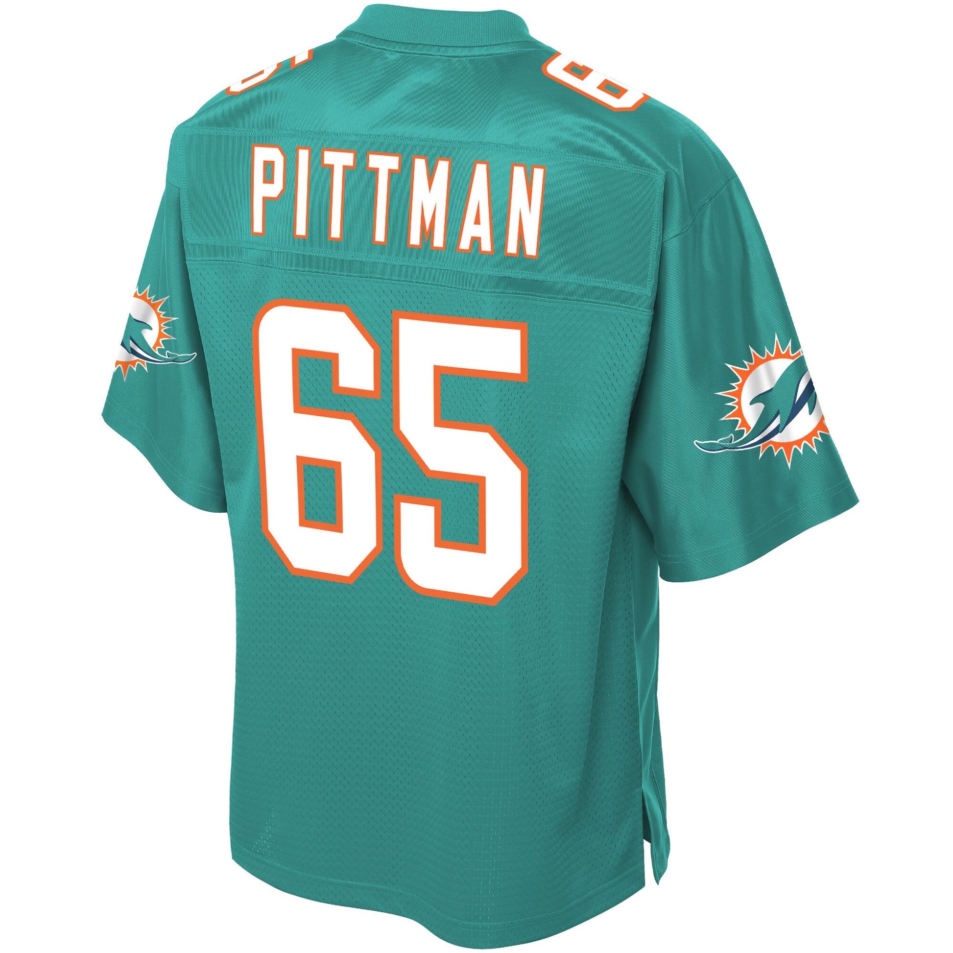 Miami Dolphins Jamiyus Pittman Big Tall NFL jersey front view