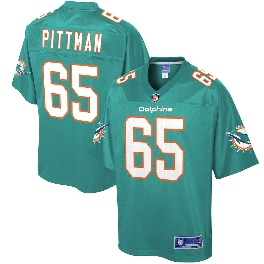 Miami Dolphins Jamiyus Pittman Big Tall NFL jersey front view