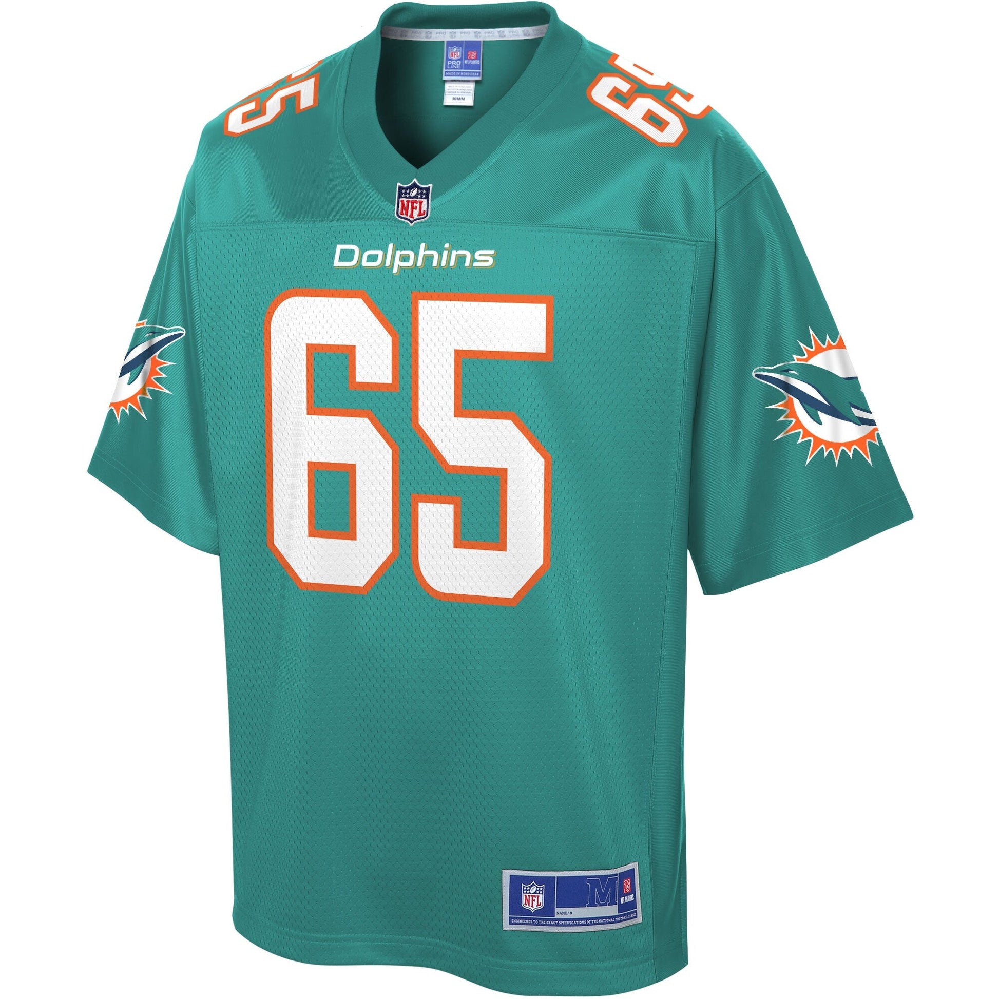 Miami Dolphins Jamiyus Pittman Big Tall NFL jersey front view