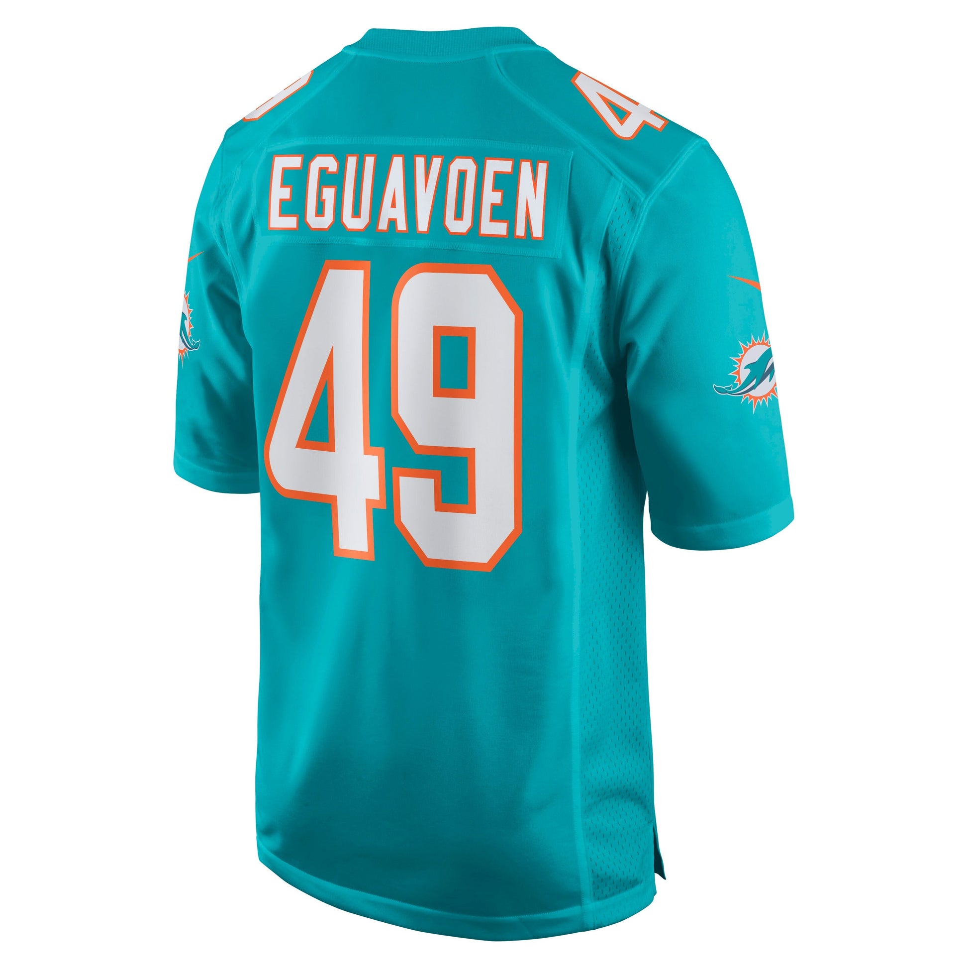 Miami Dolphins Sam Eguavoen NFL jersey front view