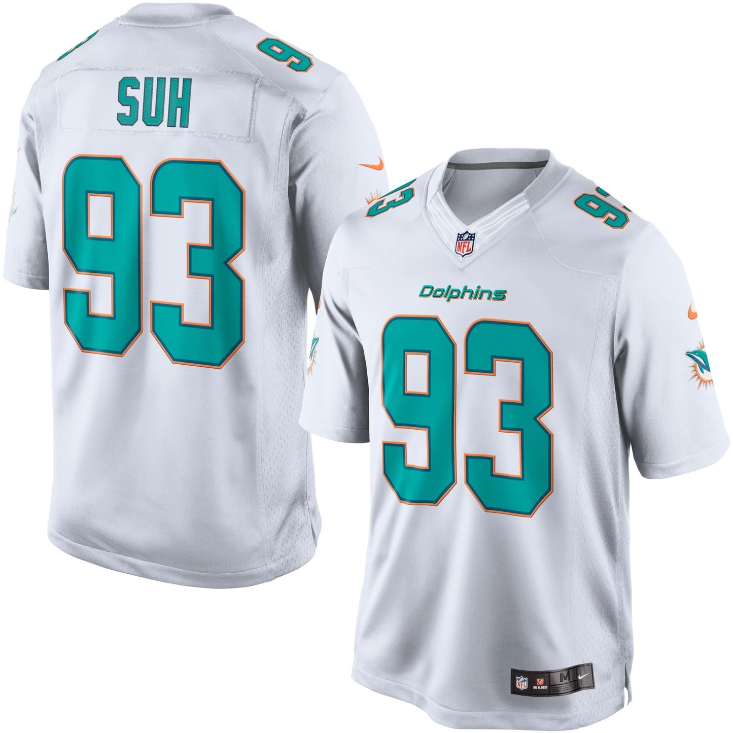 Miami Dolphins Ndamukong Suh NFL jersey front view