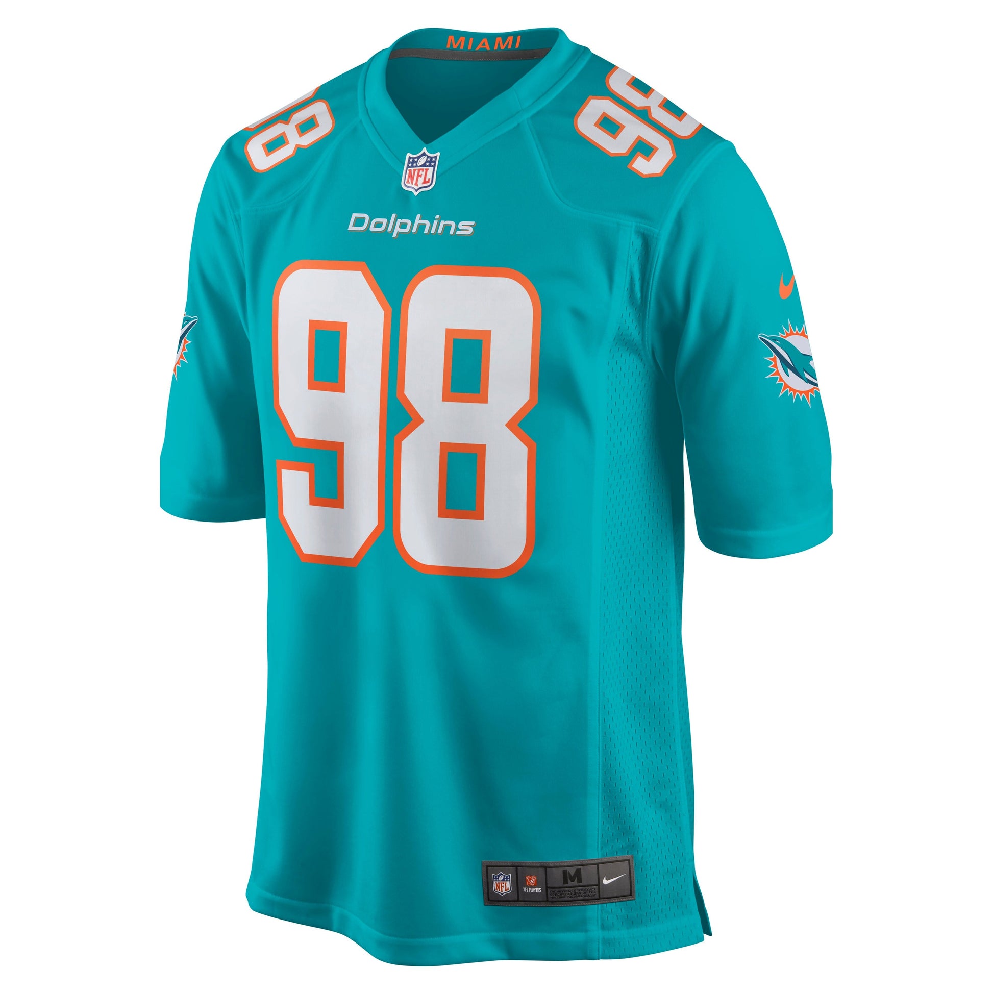 Miami Dolphins Raekwon Davis NFL jersey front view