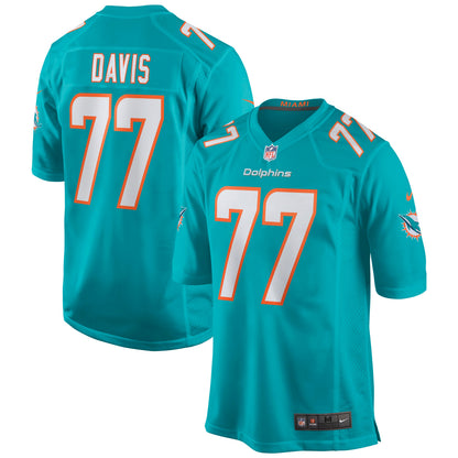 Miami Dolphins Jesse Davis NFL jersey front view
