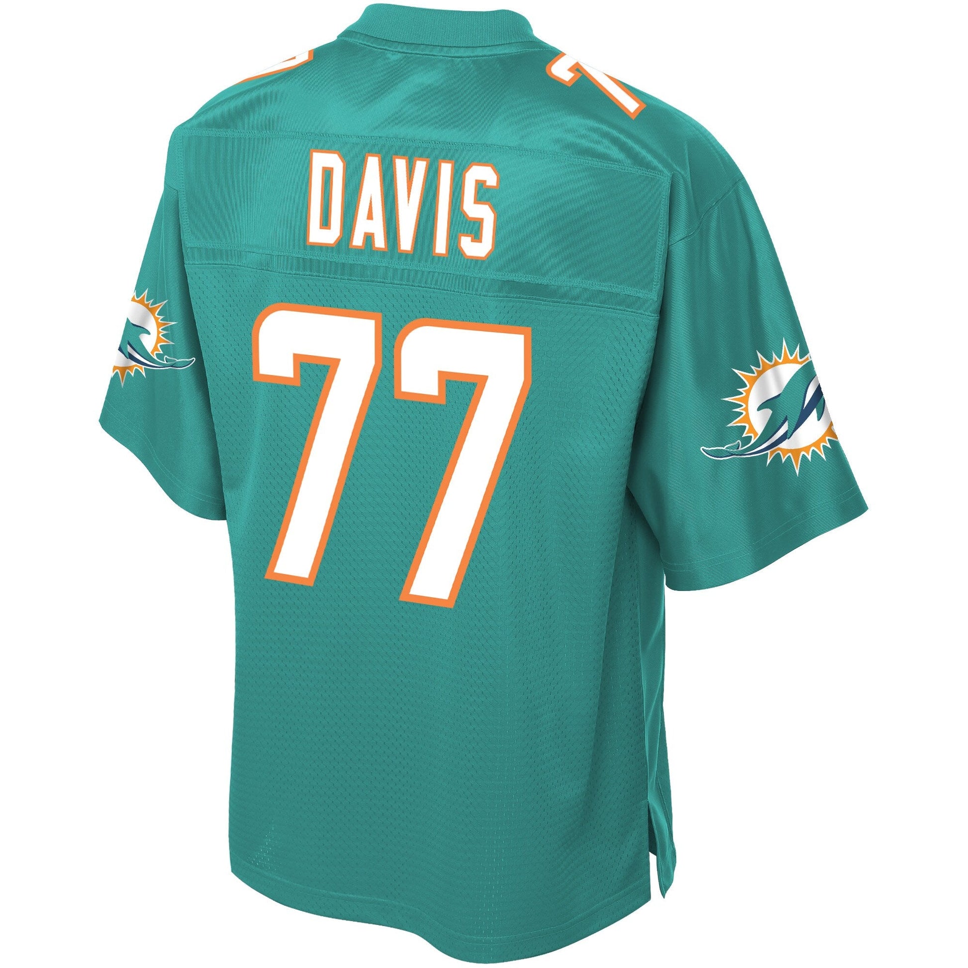 Miami Dolphins Jesse Davis Big Tall NFL jersey front view