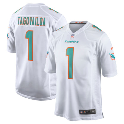 Miami Dolphins Tua Tagovailoa Draft First Round NFL jersey front view