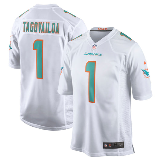 Miami Dolphins Tua Tagovailoa Draft First Round NFL jersey front view