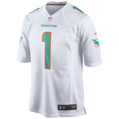 Miami Dolphins Tua Tagovailoa Draft First Round NFL jersey front view