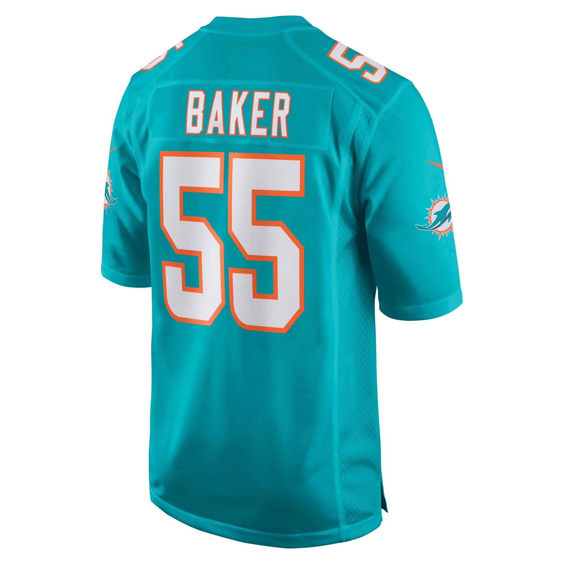 Miami Dolphins Jerome Baker NFL jersey front view
