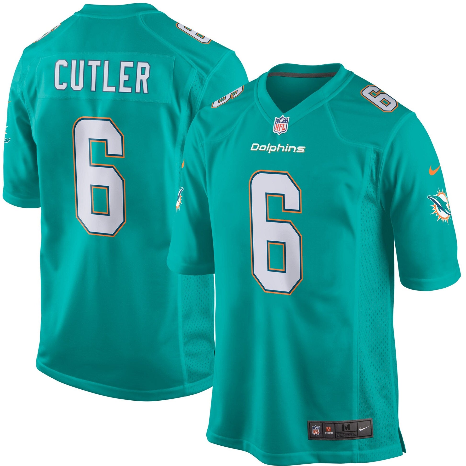 Miami Dolphins Jay Cutler NFL jersey front view