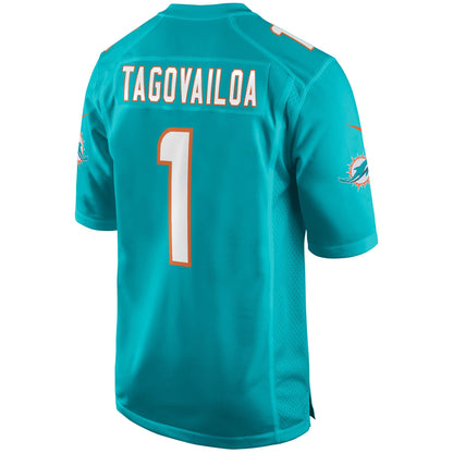 Miami Dolphins Tua Tagovailoa Draft First Round NFL jersey front view