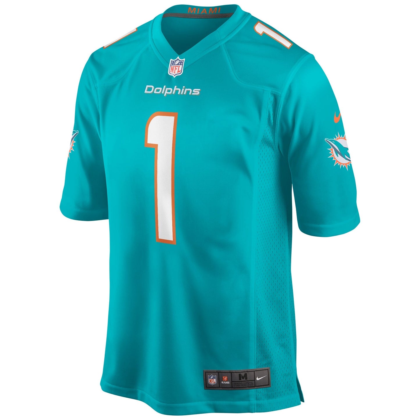 Miami Dolphins Tua Tagovailoa Draft First Round NFL jersey front view