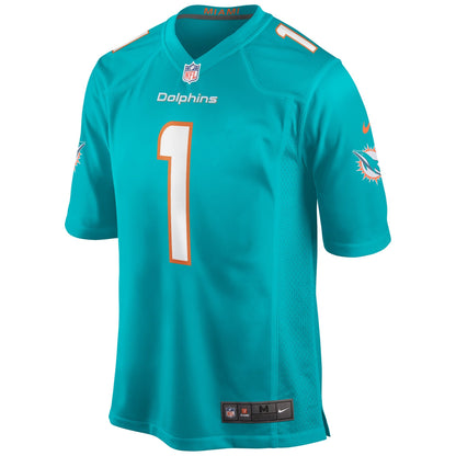 Miami Dolphins Tua Tagovailoa Draft First Round NFL jersey front view