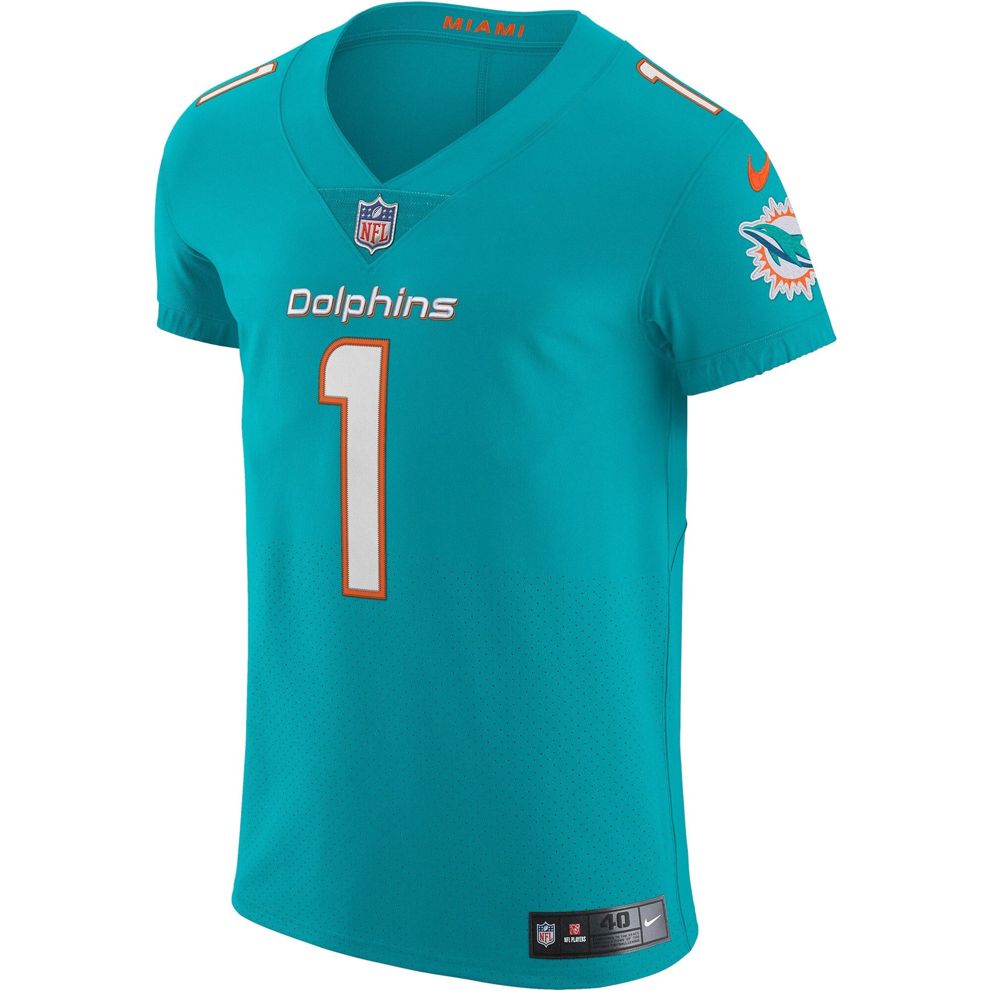 Miami Dolphins Tua Tagovailoa NFL jersey front view