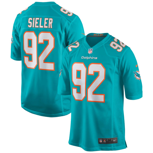 Miami Dolphins Zach Sieler NFL jersey front view