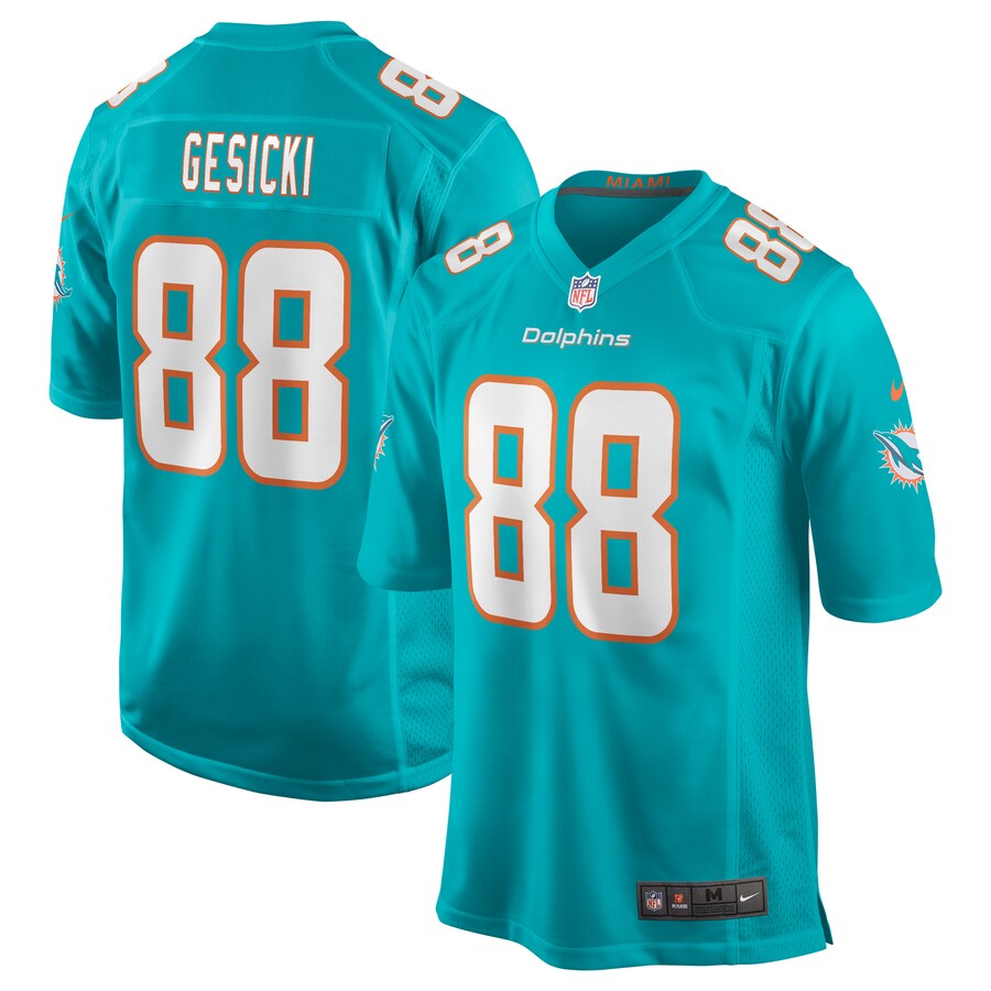 Miami Dolphins Mike Gesicki NFL jersey front view