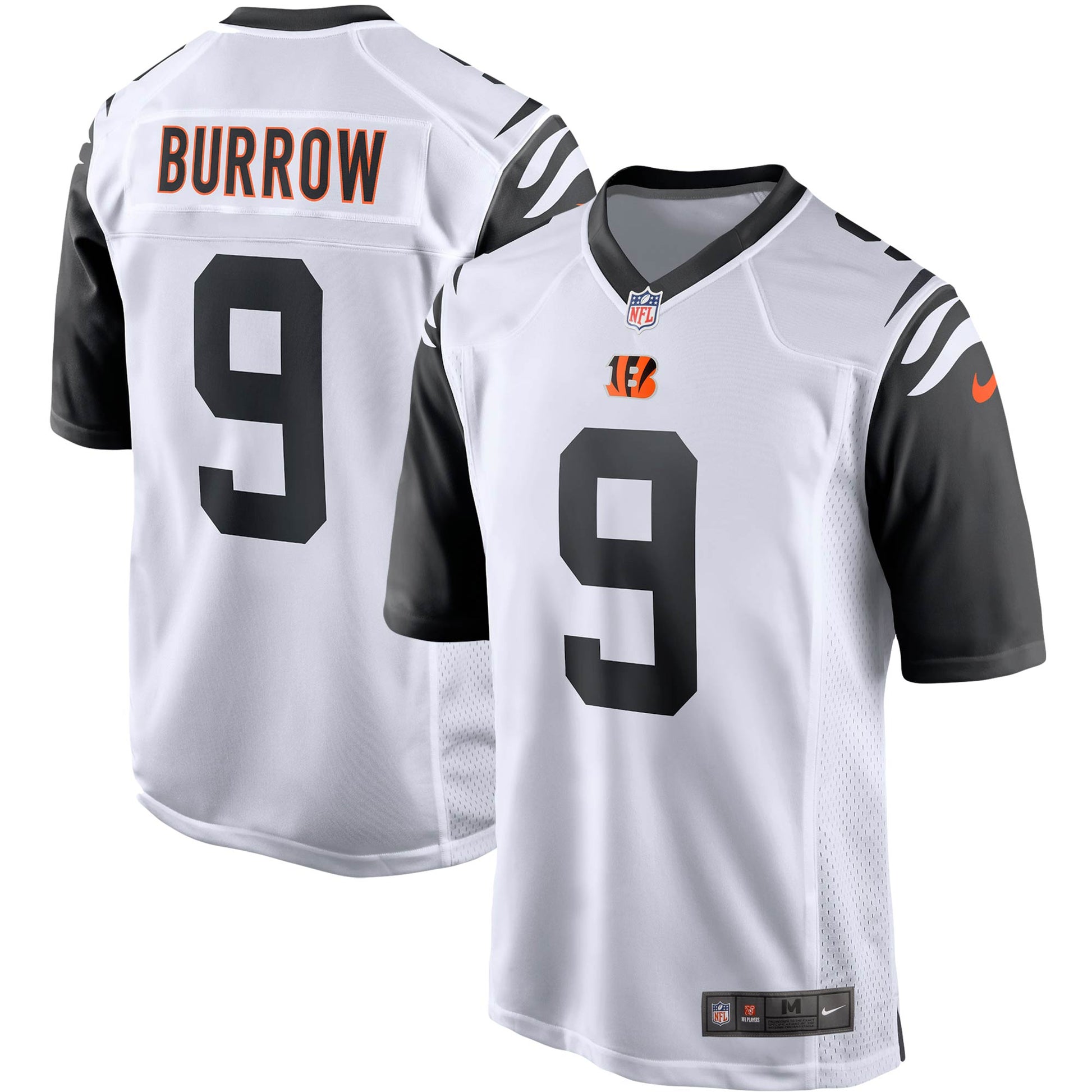 Cincinnati Bengals Joe Burrow 2 NFL jersey front view