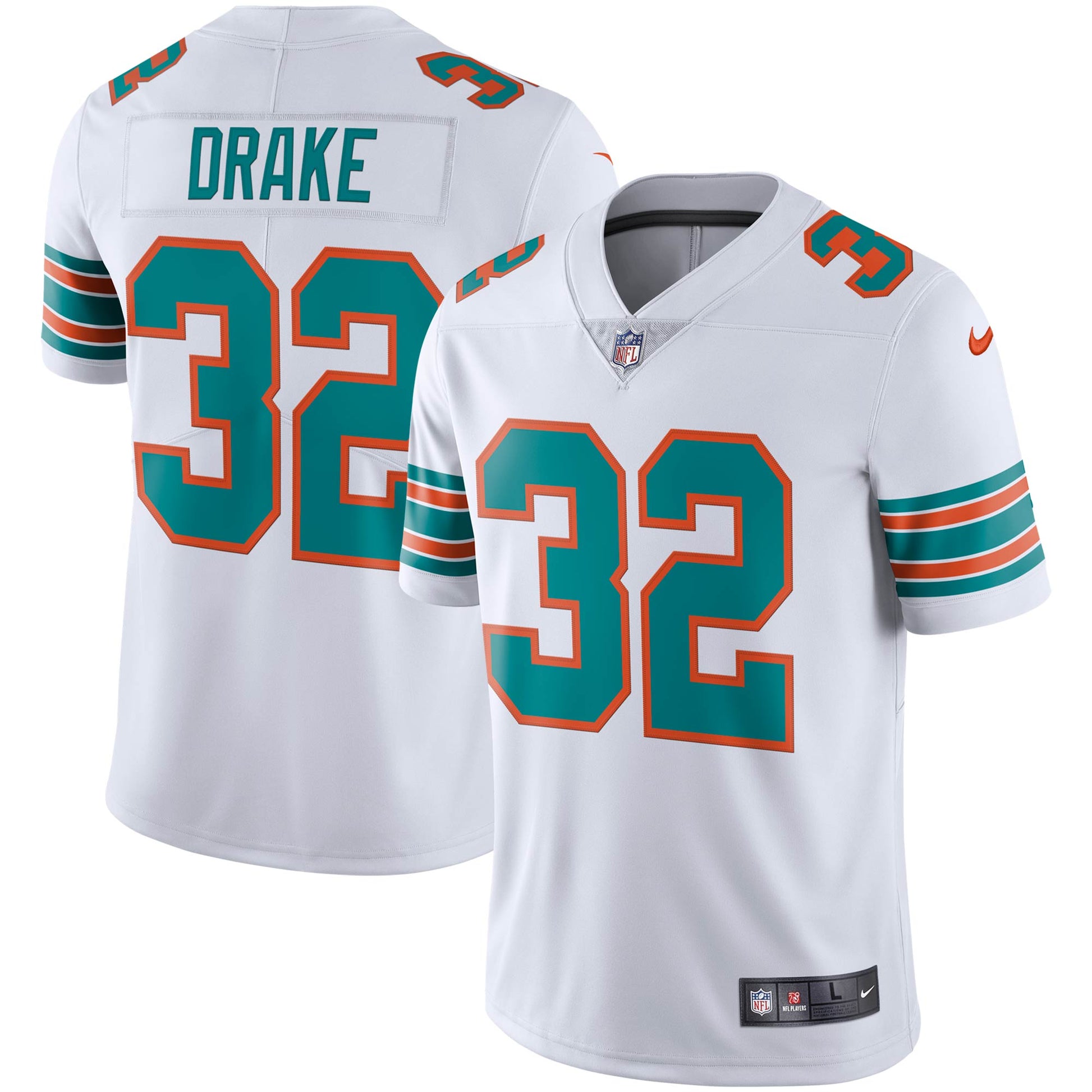 Miami Dolphins Kenyan Drake NFL jersey front view