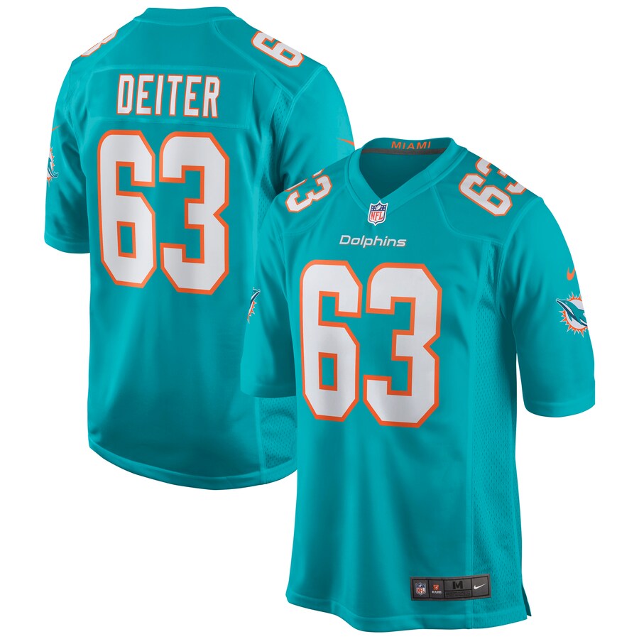 Miami Dolphins Michael Deiter NFL jersey front view