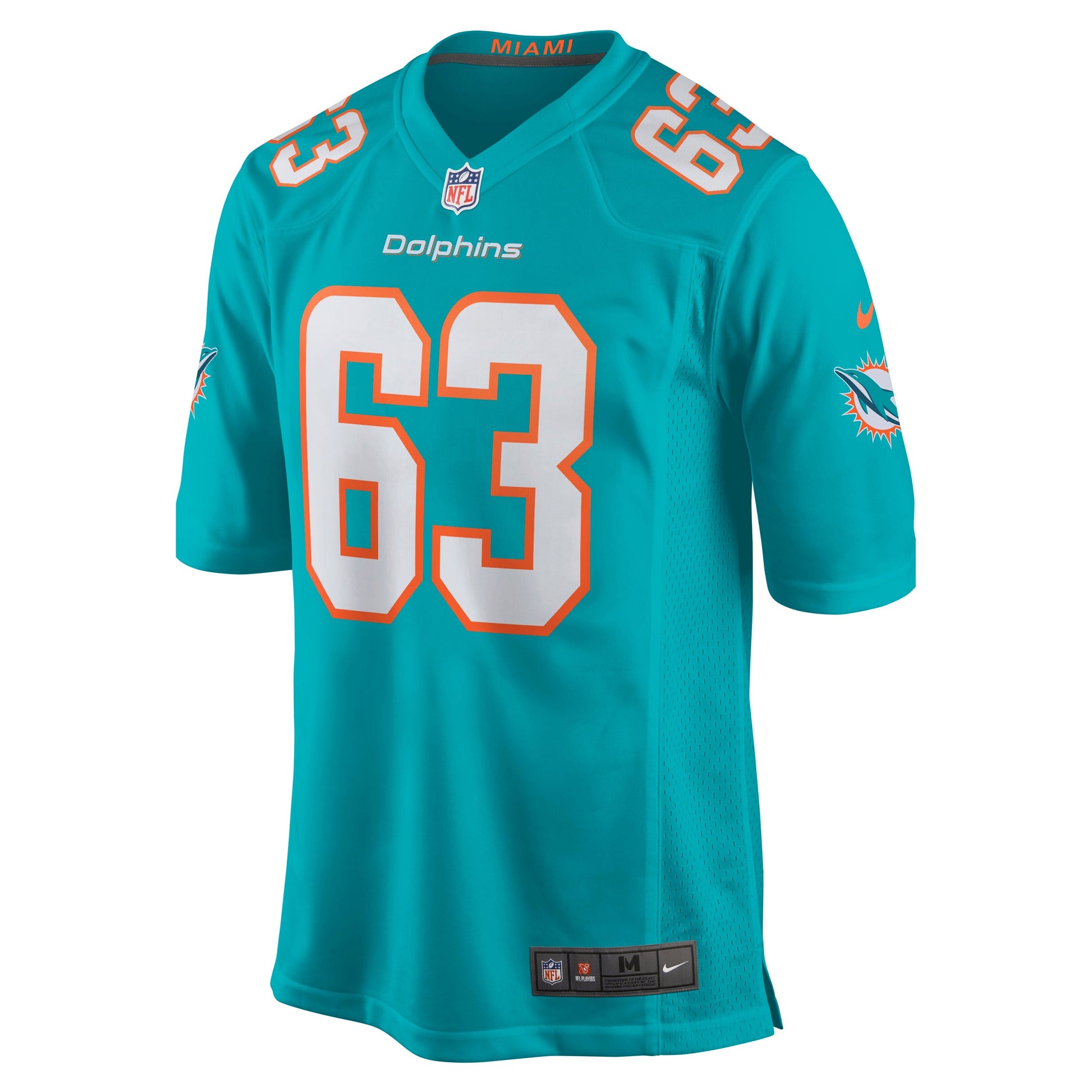 Miami Dolphins Michael Deiter NFL jersey front view