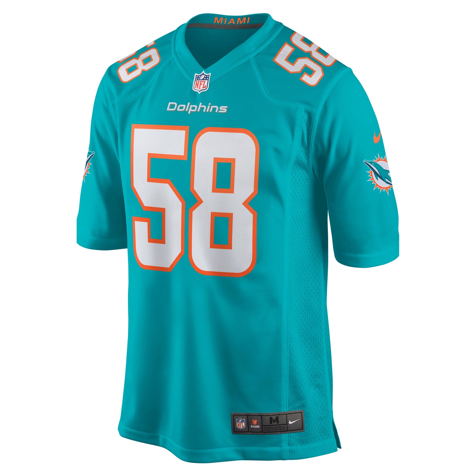 Miami Dolphins Jason Strowbridge NFL jersey front view