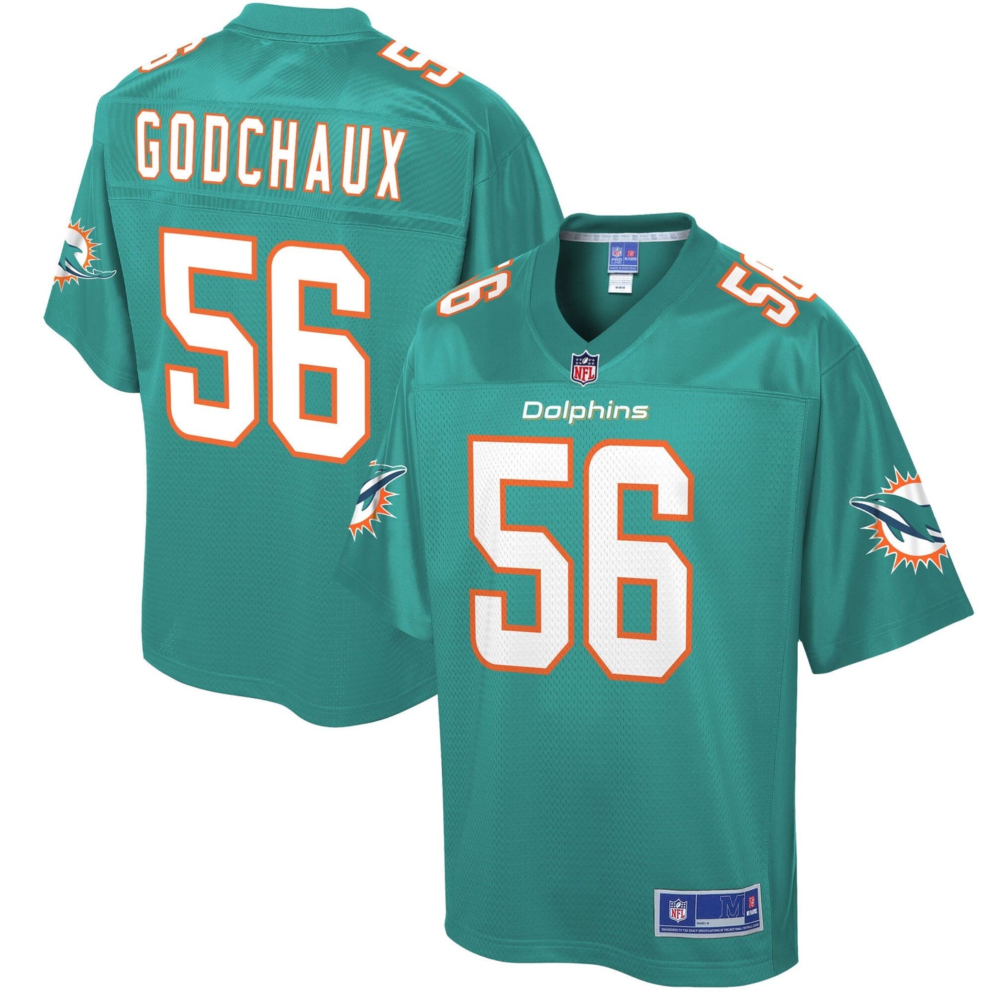 Miami Dolphins Davon Godchaux Big Tall NFL jersey front view