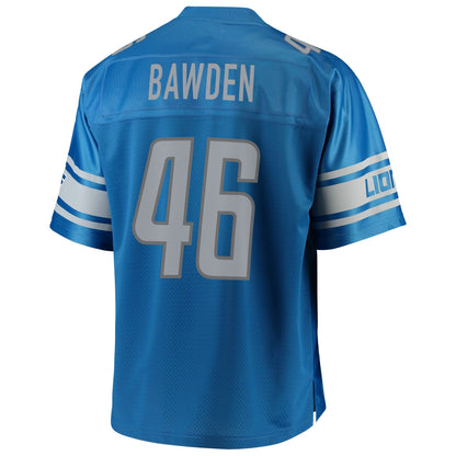 Detroit Lions Nick Bawden Big Tall NFL jersey front view