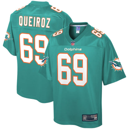 Miami Dolphins Durval Queiroz Neto Big Tall NFL jersey front view