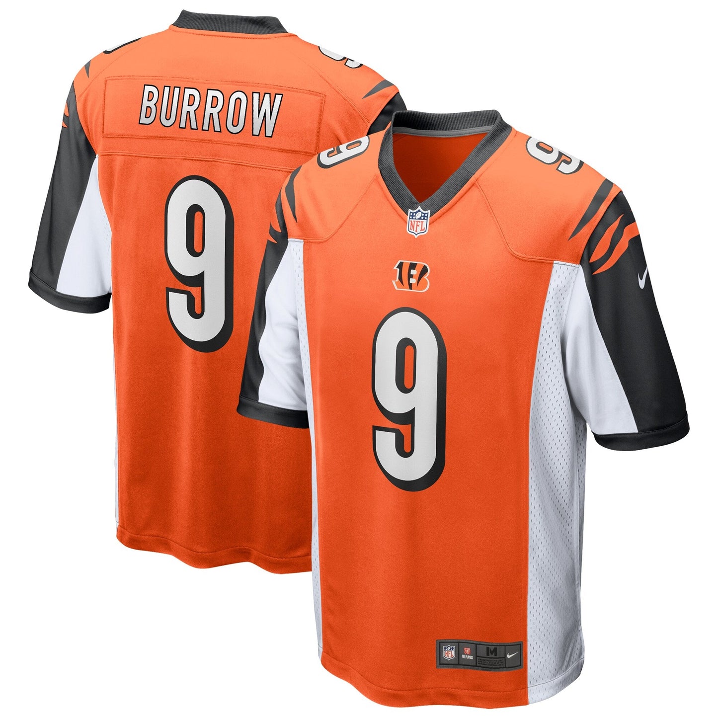 Cincinnati Bengals Joe Burrow Draft First Round NFL jersey front view