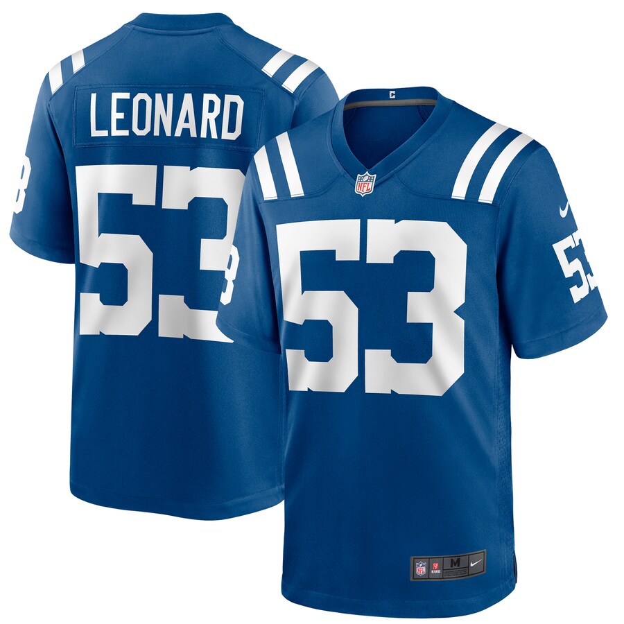 Indianapolis Colts Darius Leonard NFL jersey front view