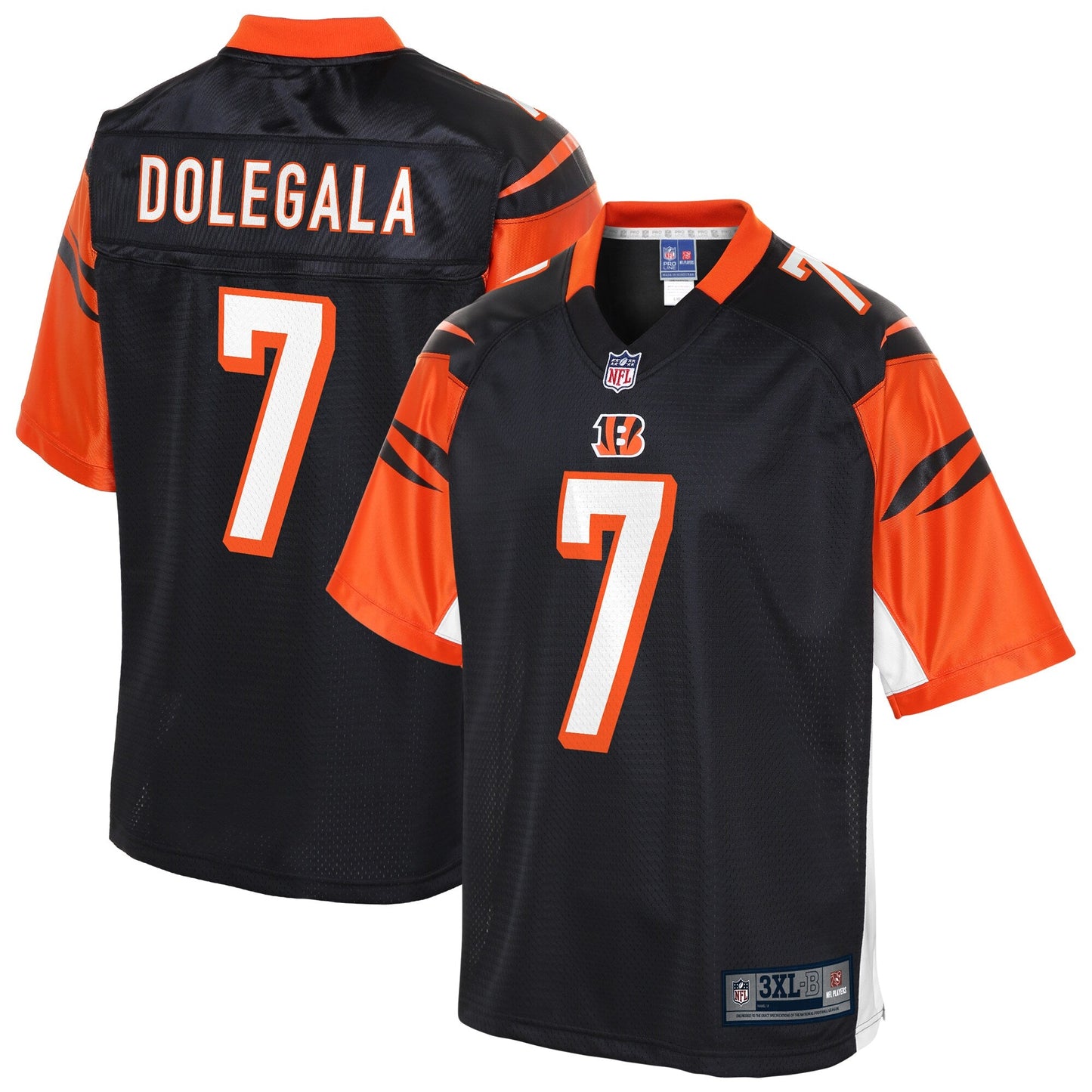 Cincinnati Bengals Jake Dolegala Big Tall NFL jersey front view
