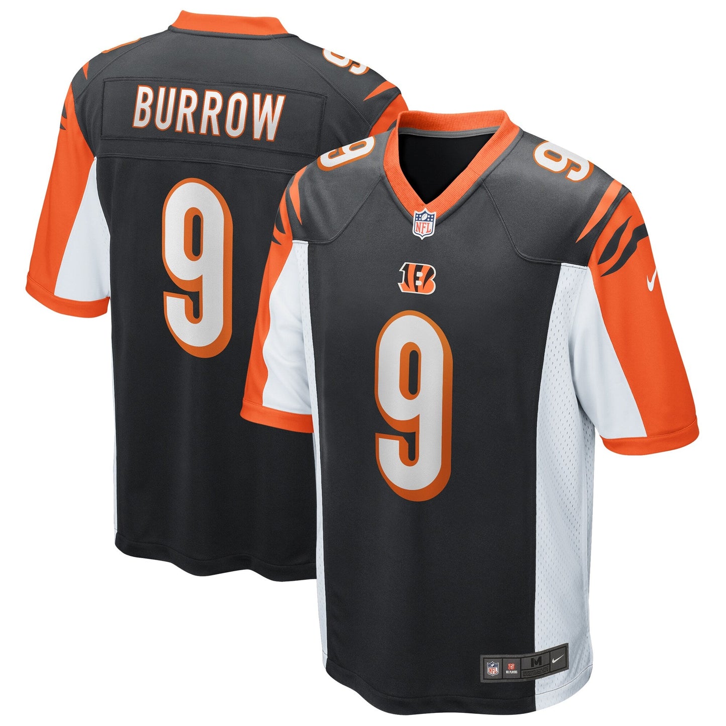 Cincinnati Bengals Joe Burrow NFL jersey front view