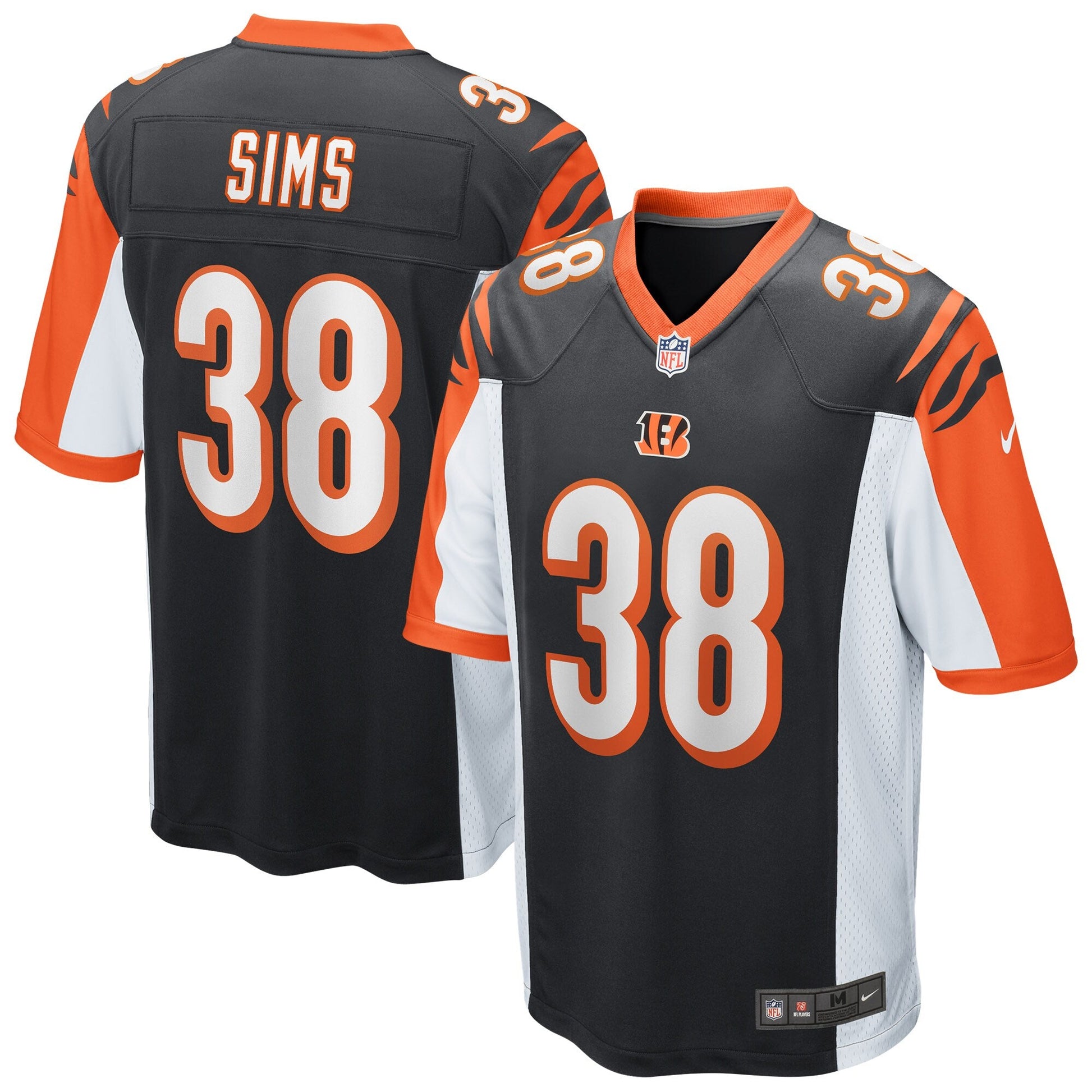 Cincinnati Bengals Leshaun Sims NFL jersey front view