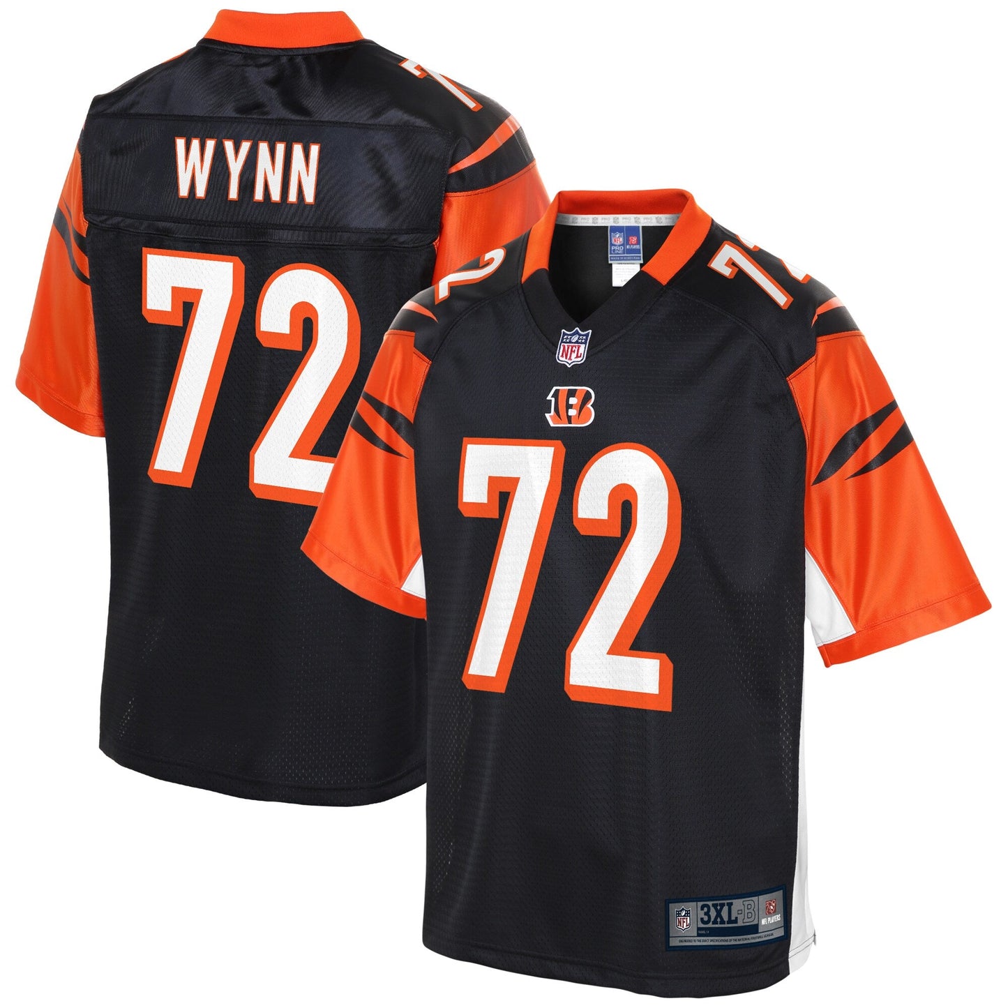 Cincinnati Bengals Kerry Wynn Big Tall NFL jersey front view