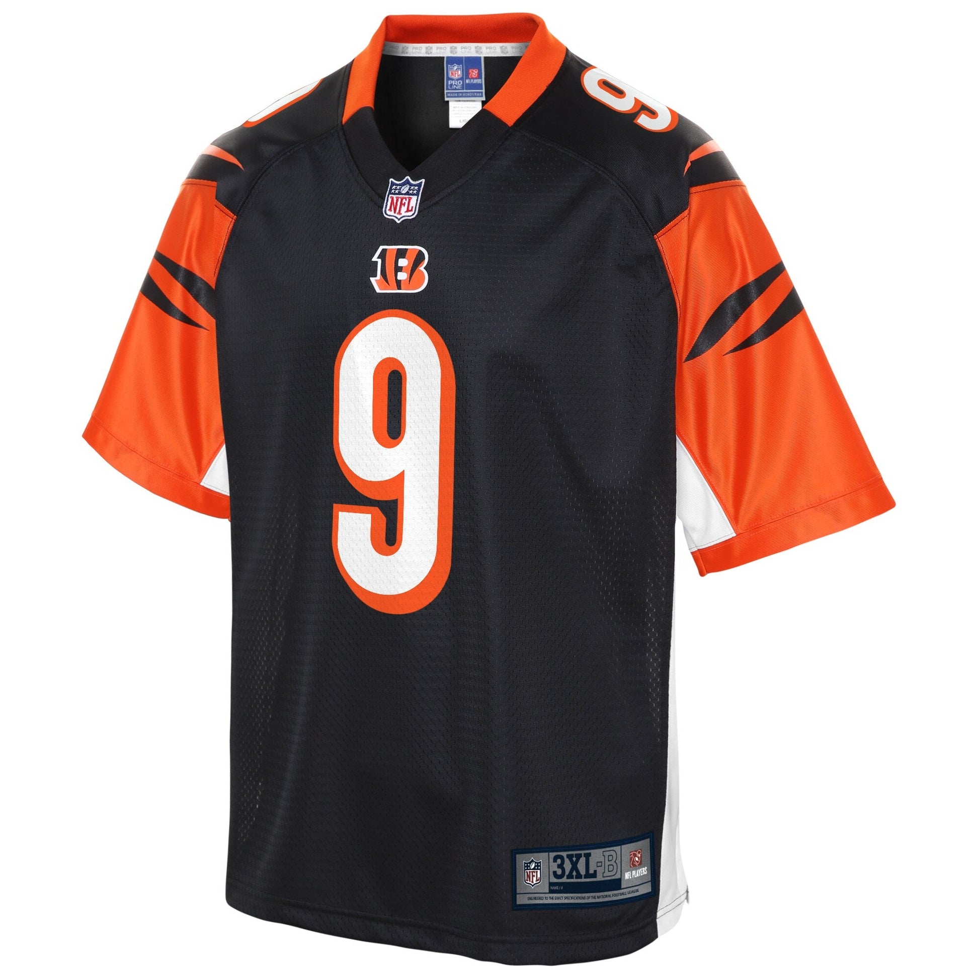 Cincinnati Bengals Joe Burrow Big Tall NFL jersey front view