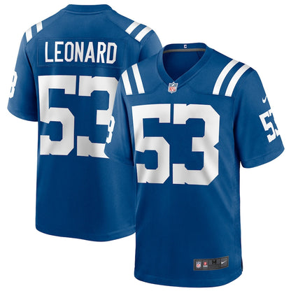 Indianapolis Colts Darius Leonard NFL jersey front view