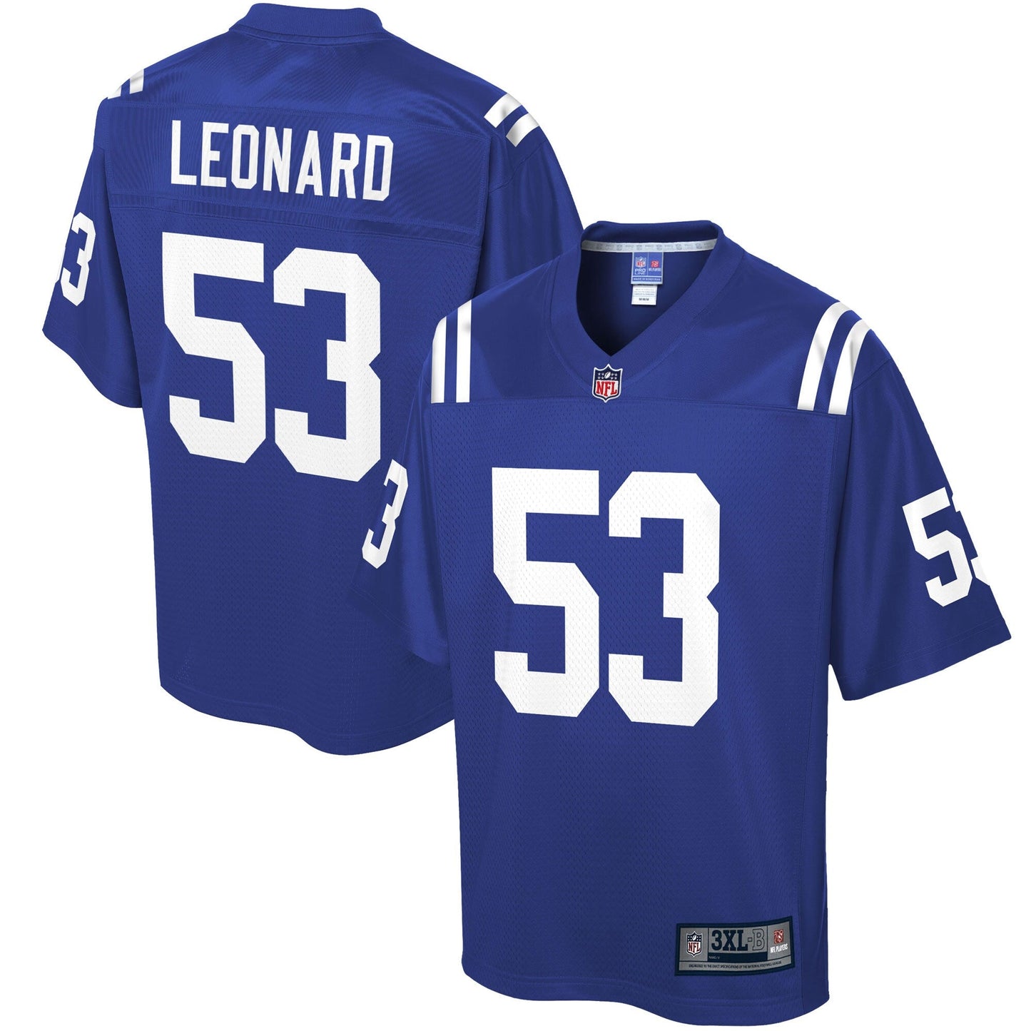 Indianapolis Colts Darius Leonard Big Tall NFL jersey front view