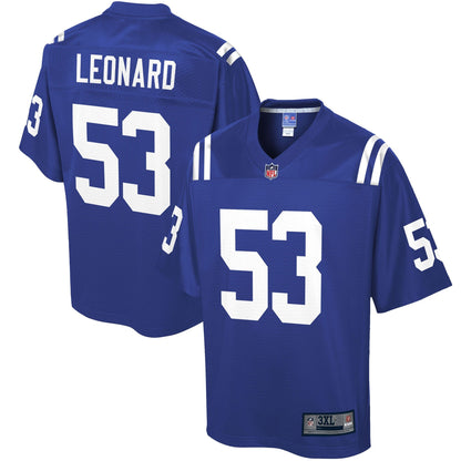 Indianapolis Colts Darius Leonard Big Tall NFL jersey front view